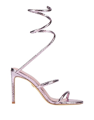 LOLA CRUZ Sandals Lilac Leather