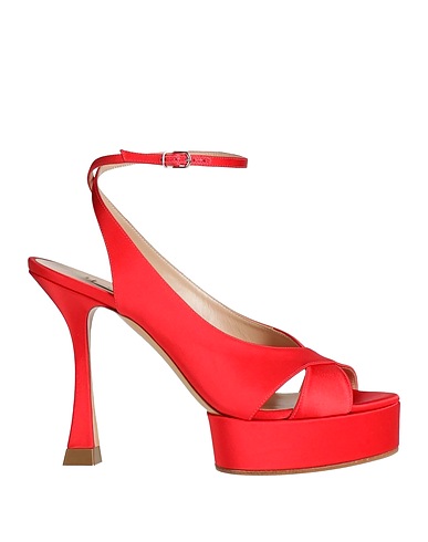 CASADEI Sandals Red Textile fibres