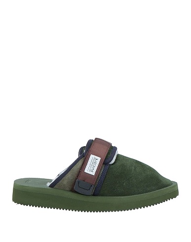 SUICOKE Mule e zoccoli Verde militare Pelle di bovino