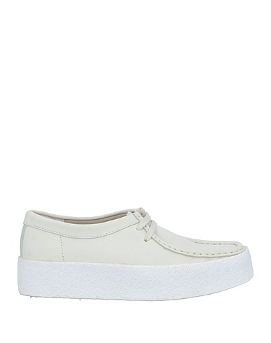 CLARKS ORIGINALS Stringate Grigio chiaro Pelle