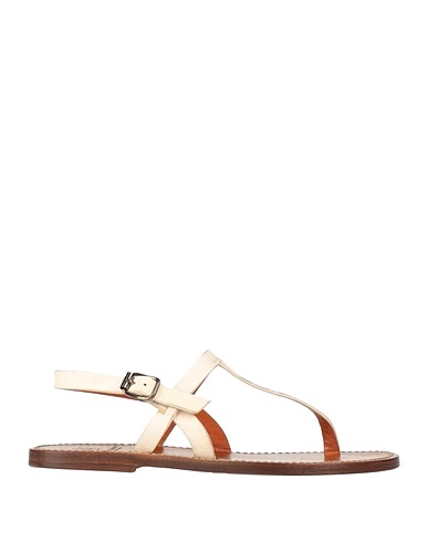 SILVANO SASSETTI Infradito Off white Pelle