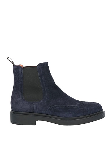 SANTONI Ankle boot Navy Leather
