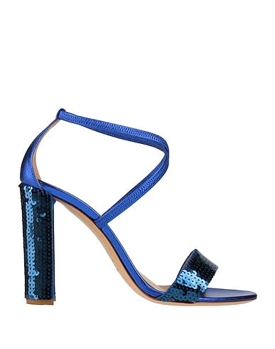 NINALILOU Sandals Leather, Textile fibres