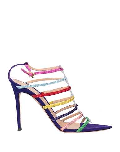 GIANVITO ROSSI Sandals Transparent Leather, Rubber