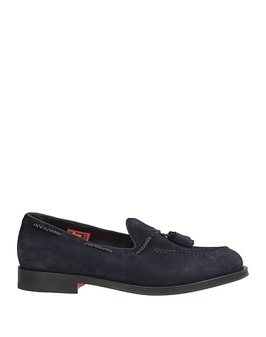 SANTONI Loafers GOODYEAR Midnight blue Leather