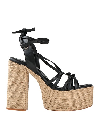 PALOMA BARCELÓ Espadrilles Black Leather