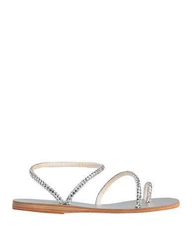 ANCIENT GREEK SANDALS ソング・サンダル シルバー 革（なめし加工）