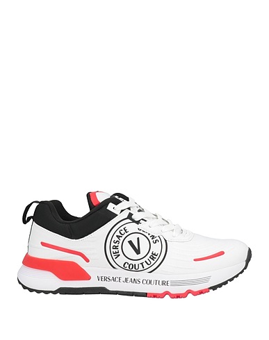 VERSACE JEANS COUTURE Sneakers White Textile fibers, Synthetisches Material
