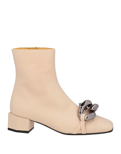 THE RO&F Ankle boot Beige Leather