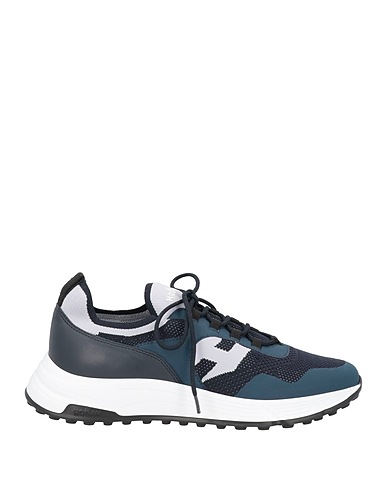 HOGAN Sneakers Midnight blue Leather, Textile fibres