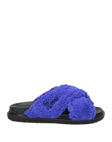 MARNI Sandals Navy blue Textile fibres