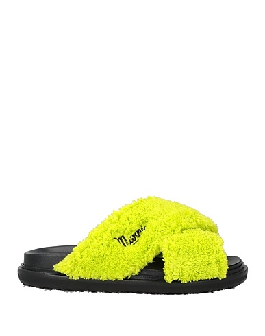MARNI Sandalen Limettengrün Gewebefasern