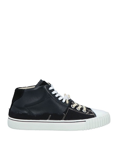 MAISON MARGIELA スニーカー ブラック 革（なめし加工） / 紡績繊維