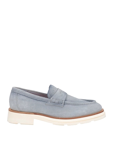 SANTONI Loafers Light blue Leather