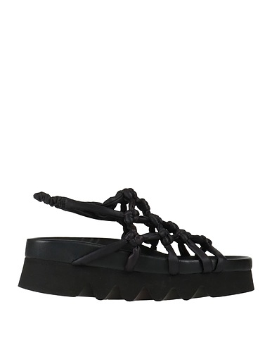 PATRIZIA BONFANTI Sandals Black Textile fibres