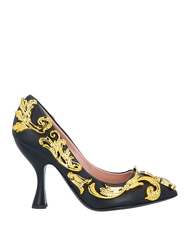 MOSCHINO Court Black Calfskin