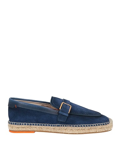 SANTONI Espadrilles Navy Leather