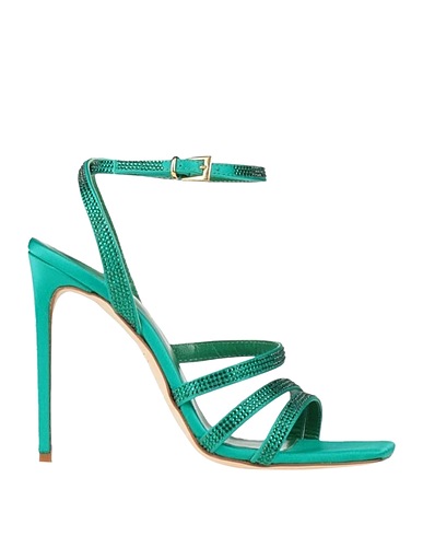 NCUB Sandals Emerald green Textile fibers
