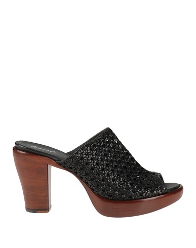 ROCCO P. Sandals Black Leather