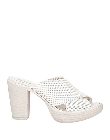 ROCCO P. Sandals White Leather
