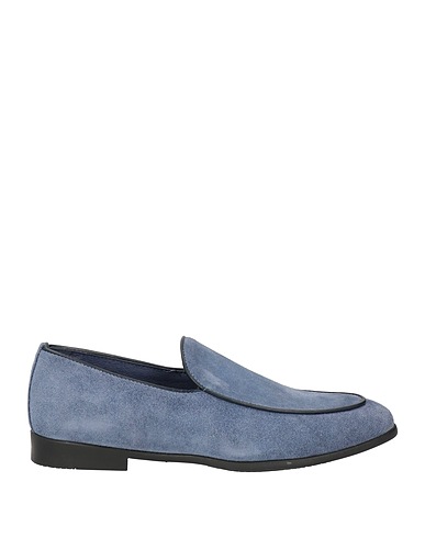 LUCA CARACCIOLO Loafers Slate blue Leather