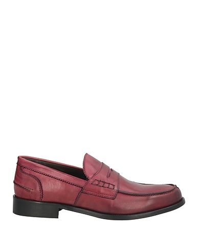 SAXONE Loafers Burgundy Calfskin