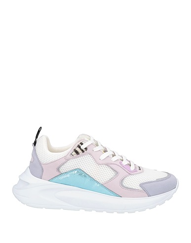 CRIME London Sneakers White Leather, Textile fibers