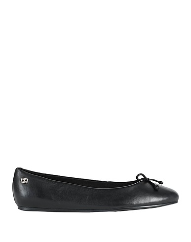 TOMMY HILFIGER Ballet flats Black 100% Leather