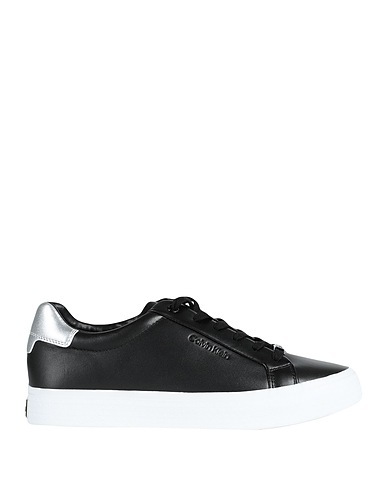 CALVIN KLEIN Sneakers Black 100% Leather