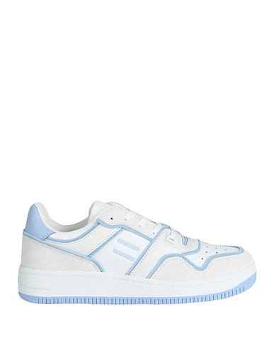 TOMMY JEANS Sneakers Off white 100% Polyester, Leather