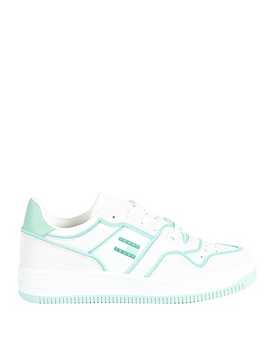 TOMMY JEANS Sneakers Off white 100% Polyester, Leather
