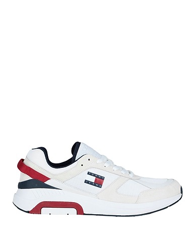 TOMMY JEANS Sneakers Weiß 67% Leder, 33% Polyester