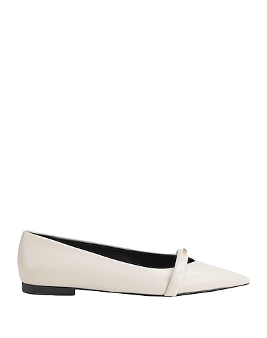 FURLA Ballet flats FURLA CORE BALLERINA T.10
 Cream 100% Ovine leather