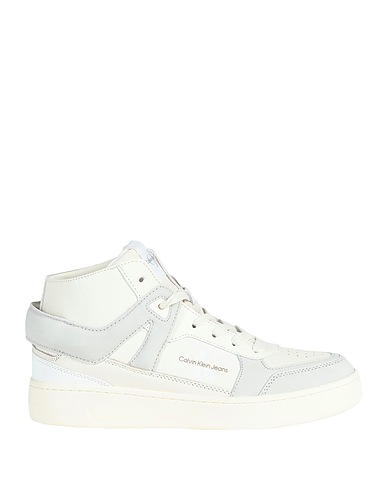 CALVIN KLEIN JEANS Sneakers Off white 86% Leather, 14% Polyurethane