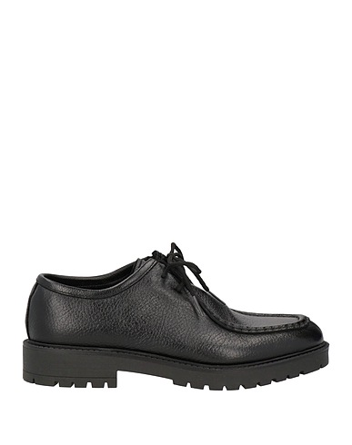 BRAWN'S Laced shoes Black Leather
