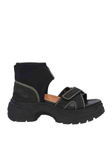 MAISON MARGIELA Sandals Leather, Textile fibres