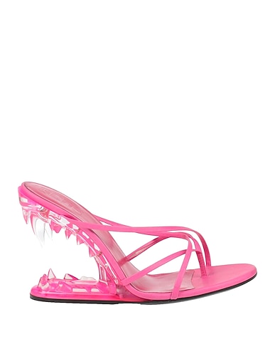 GCDS Flip flops Fuchsia Textile fibers
