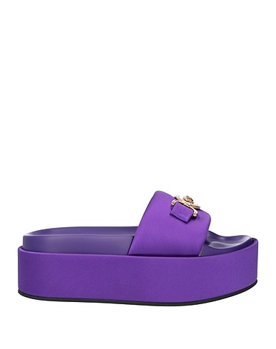 VERSACE サンダル パープル 紡績繊維