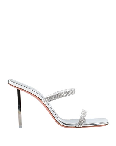 AMINA MUADDI Sandals Silver Leather