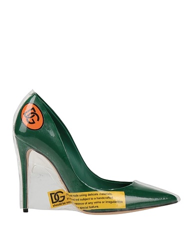DOLCE&GABBANA Pump Green 51% Calfskin, 49% Polyurethane