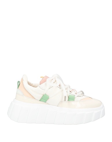 AGL Sneakers Off white Leder, Gewebefasern