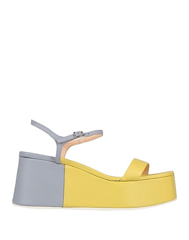 AGL Sandals Lime green Leather