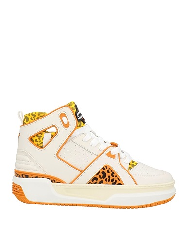JUST DON Sneakers Off white Leather, Textile fibers