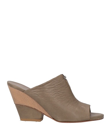 HENRY BEGUELIN Sandali Verde militare Pelle