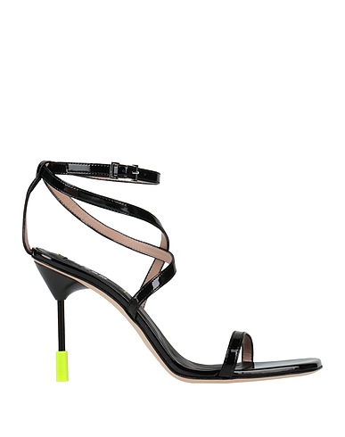 MSGM Sandals Black Leather