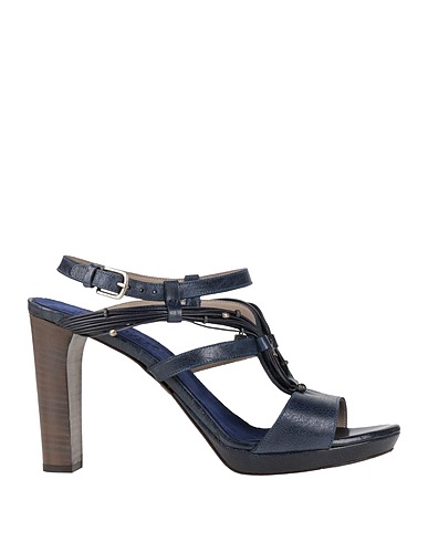 HENRY BEGUELIN Sandals Midnight blue Leather