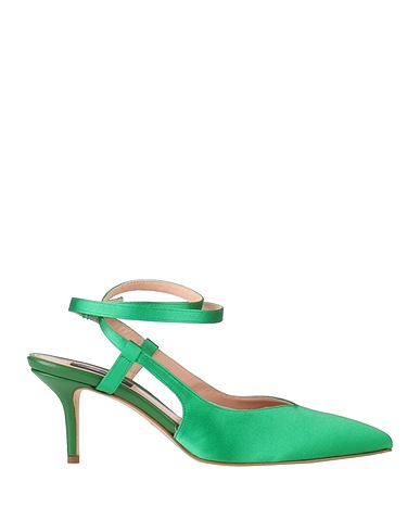 BLUMARINE Pump Green Textile fibers