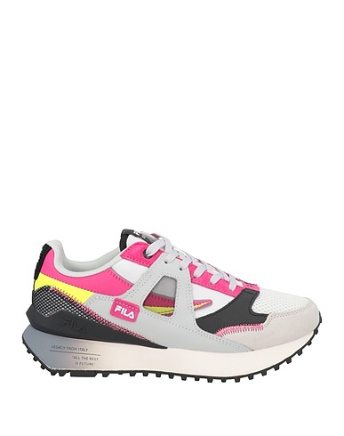 FILA Sneakers White Leather, Textile fibres