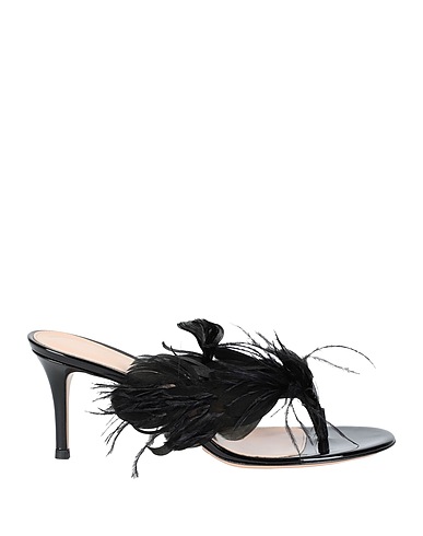 GIANVITO ROSSI Flip flops Black Leather