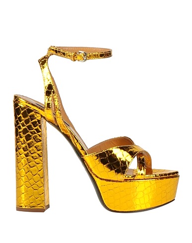 PATRIZIA PEPE Sandali Oro Pelle
